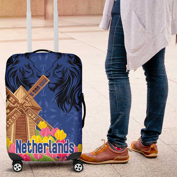 Netherlands Lion Luggage Cover Tulip And Windmill LT18