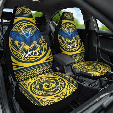 Personalized Brecknockshire Wales Car Seat Cover Welsh Celtic Bat And Swords Design LT19