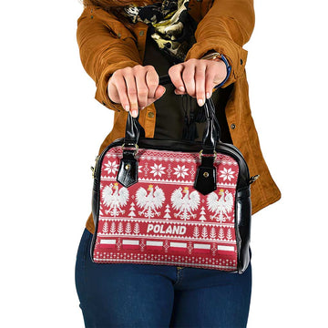 Poland Christmas Shoulder Handbag Emblem With Flag Style LT19