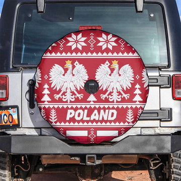 Poland Christmas Spare Tire Cover Emblem With Flag Style LT19