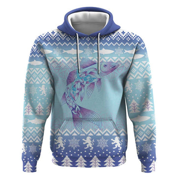 Cardiganshire Wales Christmas Hoodie Ceredigion Herring Celtic Knot LT19