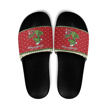 Poland Dinosaur Christmas Slide Sandals Polish Smok Wawelski Weso?ych Swiat LT19