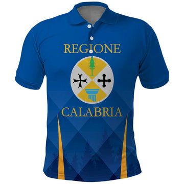 Italy Calabria Polo Shirt Flag Style LT19