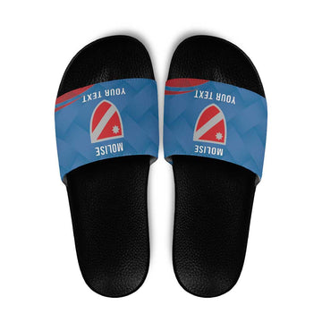 Personalized Italy Molise Slide Sandals Flag Style LT19