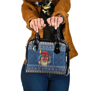 Personalized Romania Christmas Shoulder Handbag Romanian Traditional Masks LT19