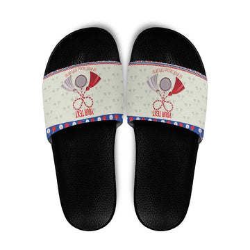 Personalized Moldova Christmas Slide Sandals Martisor Moldova Traditional LT19