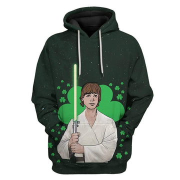 St Patricks Day Hoodie Luke Star Wars LT8
