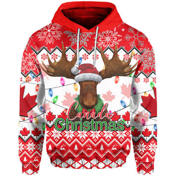 Christmas Moose Canada Hoodie 2022 LT6