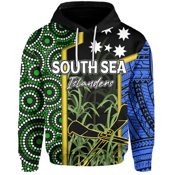 Custom Personalised South Sea Islanders Flag Style Hoodie Kanaka LT6