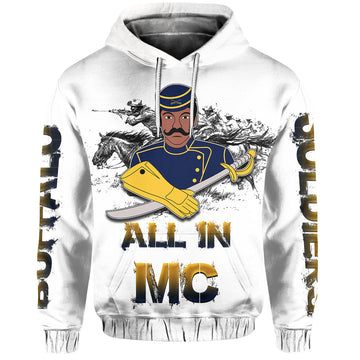 Custom Buffalo Soldiers Hoodie History LT6