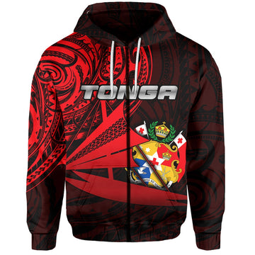Tonga Zip Hoodie Kalia Polynesian NO.1 LT6