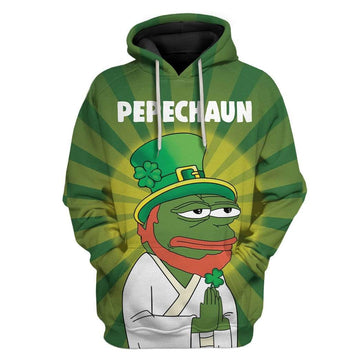 St Patricks Day Hoodie Funny Pepechaun LT8