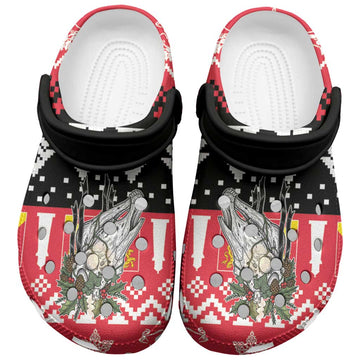Anglesey Wales Christmas Clogs Shoes Mari Lwyd Celtic Knot Style LT19