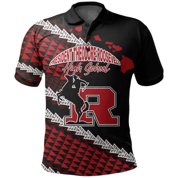 Custom President Theodore Roosevelt High School Hawaii Polo Shirt LT6
