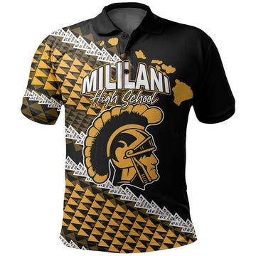 Custom Mililani High School Hawaii Polo Shirt LT6