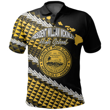Custom President William Mckinley High School Hawaii Polo Shirt LT6