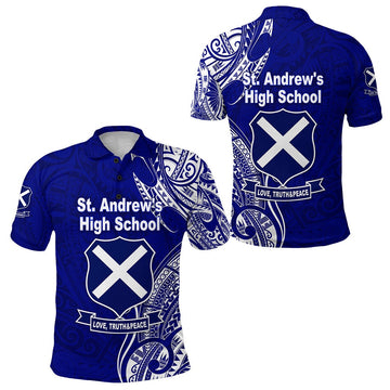 St. andrews High School Polo Shirt Original Style LT8