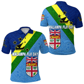 Malampa Vanuatu and Fiji Day Polo Shirt Simple Style LT8
