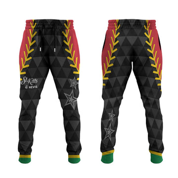 Saint Kitts and Nevis Cricket Patriots Jogger Pants St Kitts Nevis in Our Blood LT01