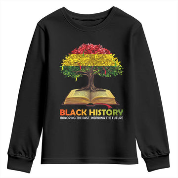 African Roots Pride Youth Sweatshirt Honoring The Past Inspiring The Future Black History Month TS02
