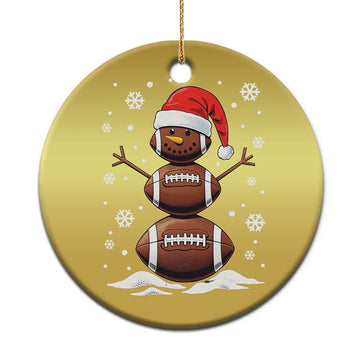 Xmas Football Christmas Ornament Rugby Snowman Xmas Festive Holiday Sports TS02