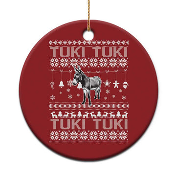 Latin American Xmas Christmas Ornament Tuki Tuki Mi Burrito Latino Ugly Christmas TS02