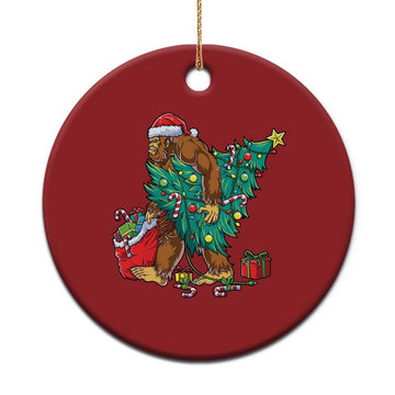 Bigfoot Xmas Tree Lights Christmas Ornament Sasquatch Lovers TS02
