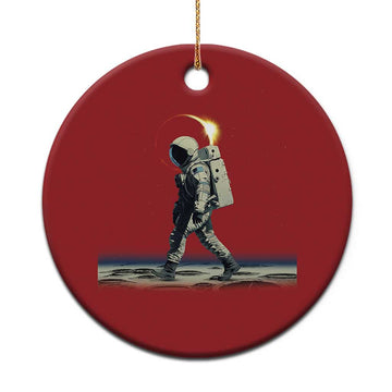 Astronaut Outer Space Christmas Ornament Walking On Planets TS02
