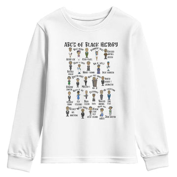 ABCs of Black History Pride Youth Sweatshirt Black Excellence TS02