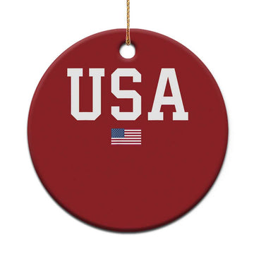 USA Christmas Ornament Patriotic American Flag TS02