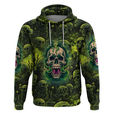 Zombie Skull Hoodie I'm Like Literally Dead TS04