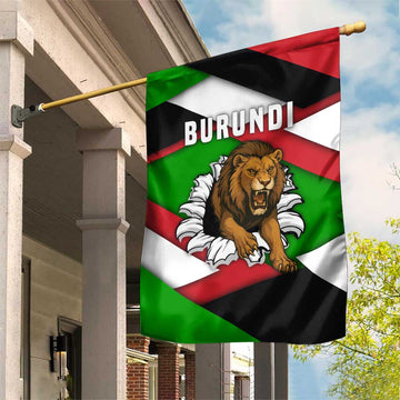 Burundi Roaring Lion Garden Flag with National Flag Colors TS04