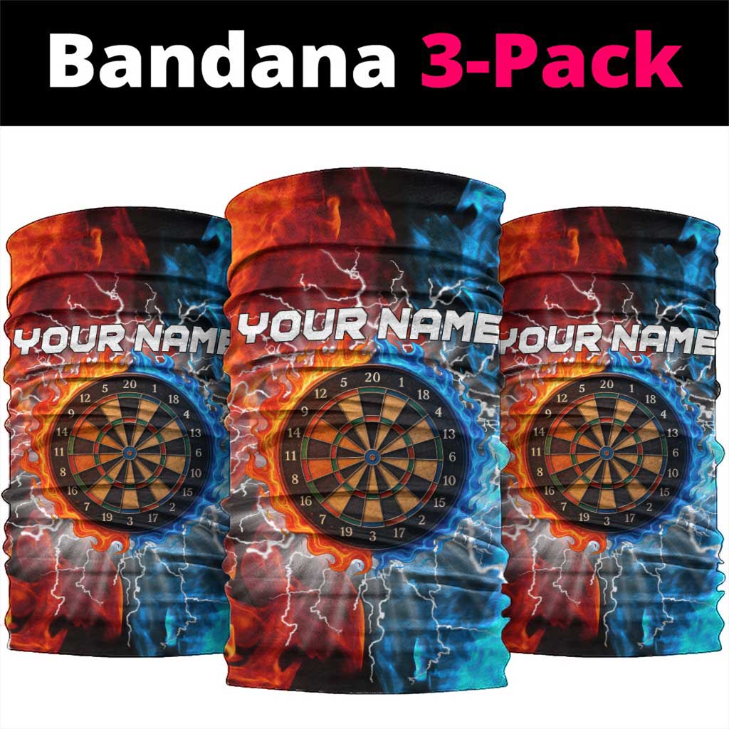 Custom Thunder Lightning Darts Neck Gaiter Dartboard Water Fire TS04