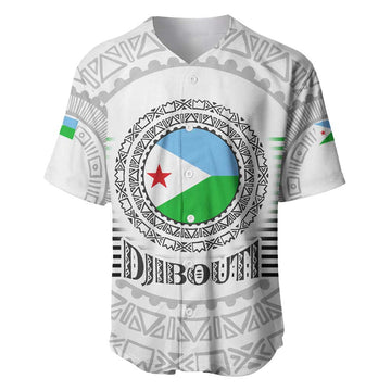 African Tribal Djibouti Roots Baseball Jersey Urban Streetwear TS04