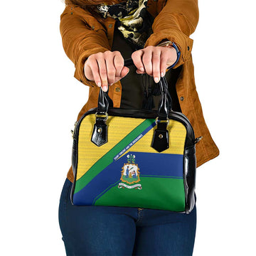 Saint Vincent and the Grenadines Flag Shoulder Handbag Coat of Arms and National Colors TS04