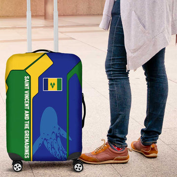 Saint Vincent and the Grenadines Flag Wave Map Luggage Cover Caribbean Island Pride Pullover TS04