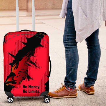 Slovakia Luggage Cover with Red Black Falcon Claw No Mercy Spirit TS04