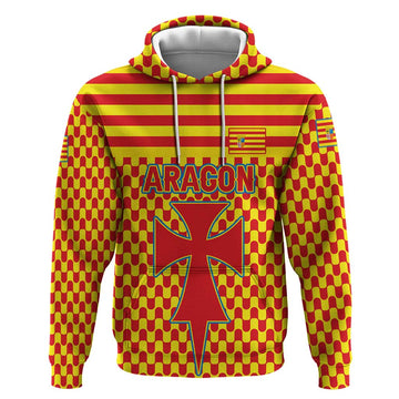 Aragon Flag Hoodie Autonomous Community of Spain TS04