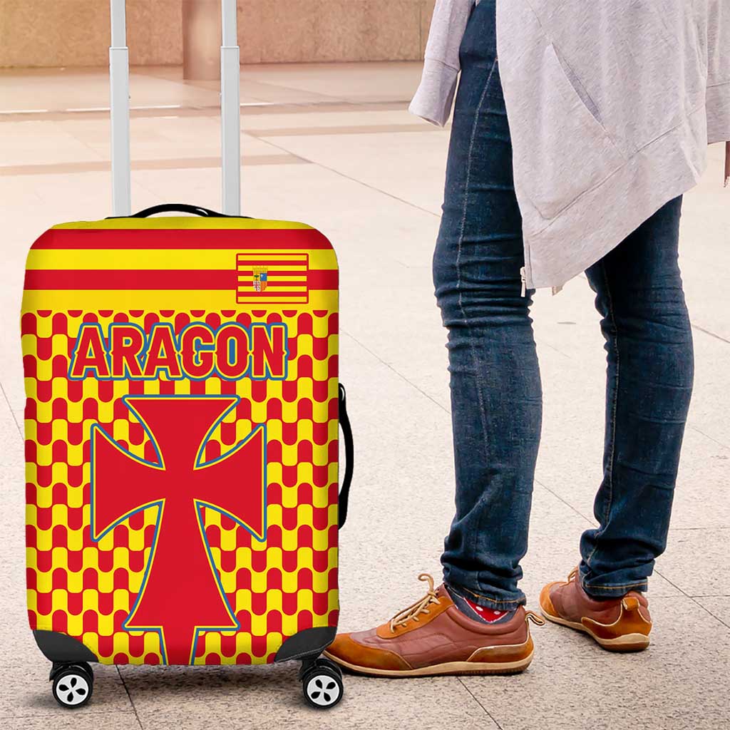 Aragon Flag Luggage Cover Autonomous Community of Spain TS04