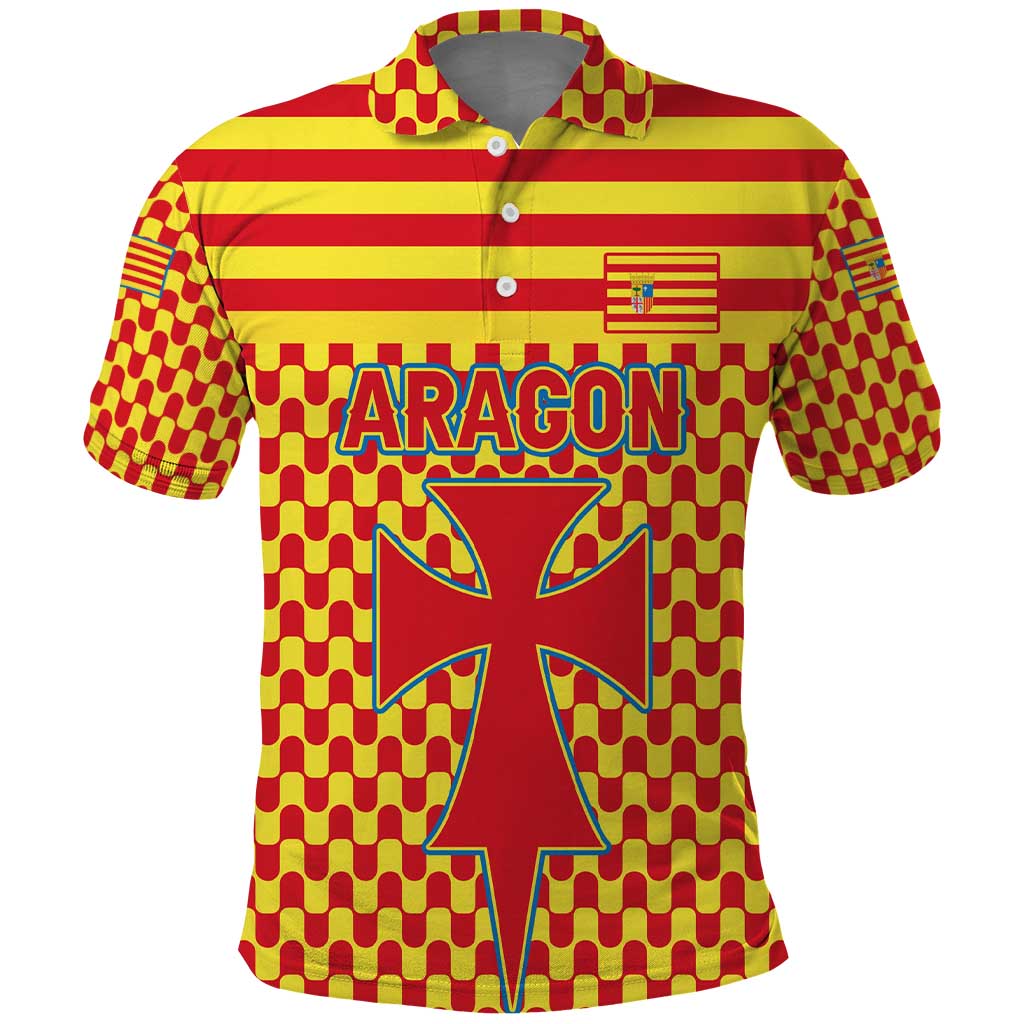 Aragon Flag Polo Shirt Autonomous Community of Spain TS04