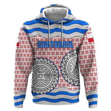 Cantabria Flag Hoodie Autonomous Community of Spain TS04