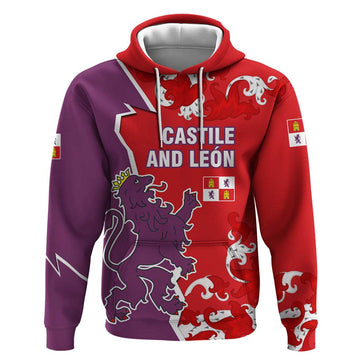 Castile and León Flag Hoodie Autonomous Community of Spain TS04