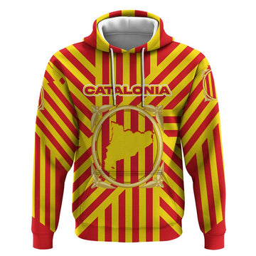 Catalonia Flag Hoodie Autonomous Community of Spain TS04