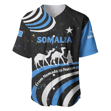 Somalia Baseball Jersey with From Nomads to Nation Camel Galaxy Flag Spirit TS04