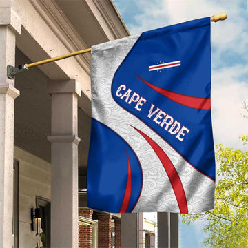 Cape Verde Garden Flag with Blue Red Flag Nós Kretxeu Spirit TS04