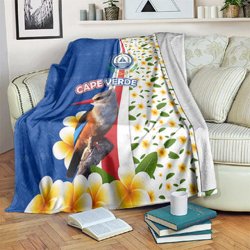 Cape Verde Blanket Kingfisher Bird Floral Flag Spirit TS04