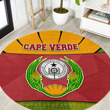 Cape Verde Round Carpet One Heart Ten Islands National Emblem Spirit TS04