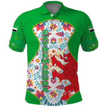 Extremadura Flag Polo Shirt Autonomous Community of Spain TS04