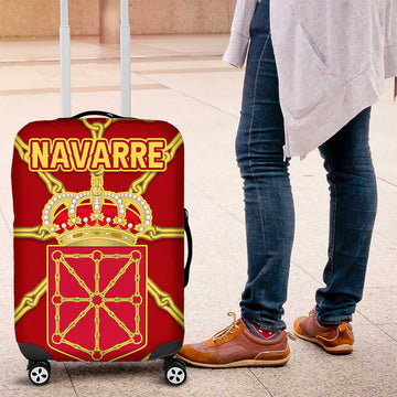Navarre Flag Luggage Cover Autonomous Community of Spain TS04