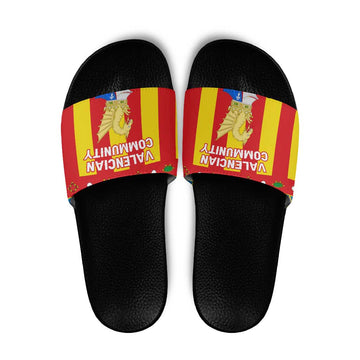 Valencian Community Flag Slide Sandals Autonomous Community of Spain TS04